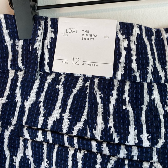 LOFT Navy White ‘The Riviera Short’ NWT | Size 12 - Picture 2 of 9